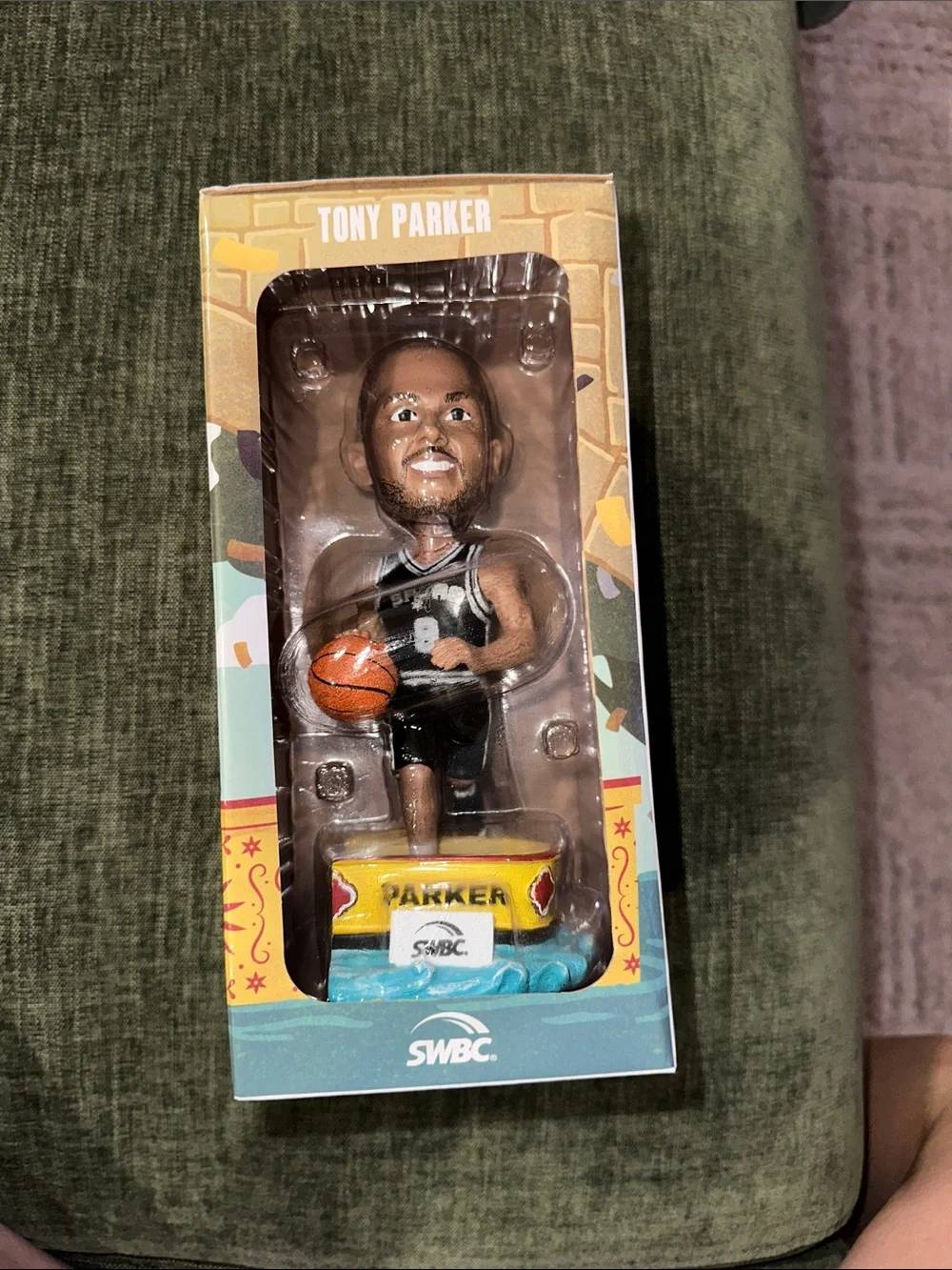 Tony Parker Collectible Bobblehead - Black Jersey
